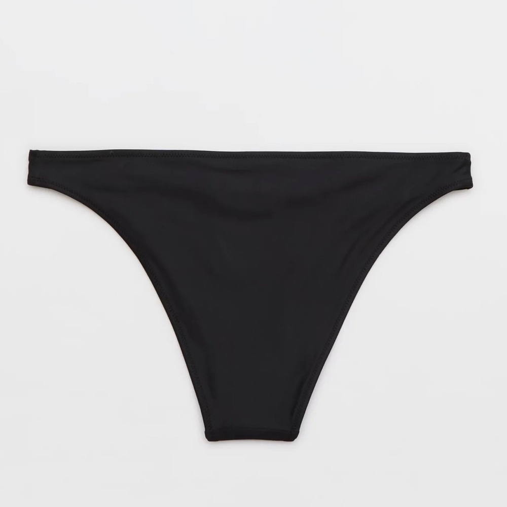 Aerie The OG Cheeky Swim Bikini Bottoms in True Black Size Large - Picture 9 of 9